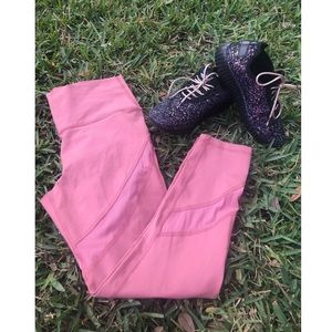 Aerie 7/8 Mesh Move Leggings in Mauve
